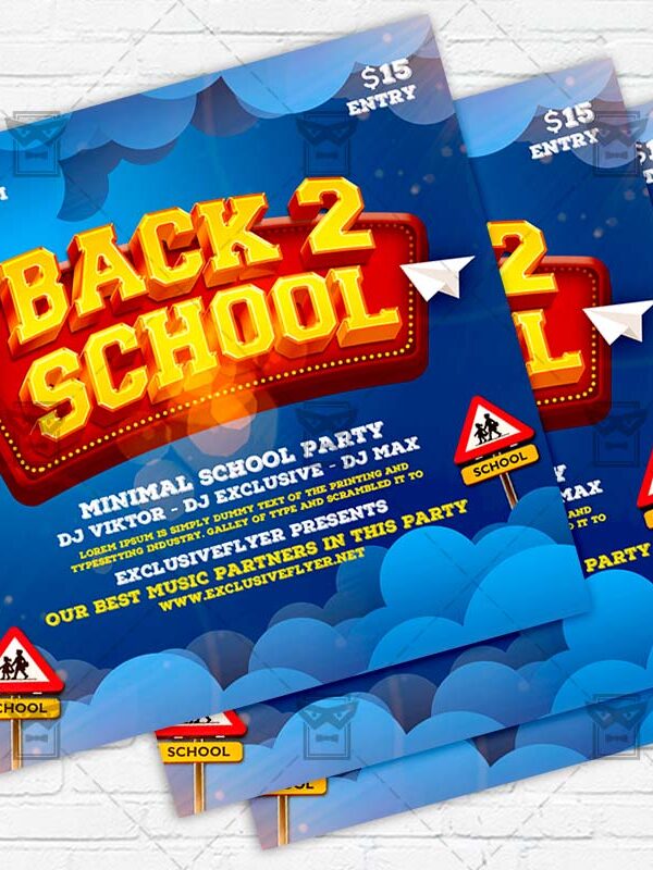Back to School - Flyer PSD Template
