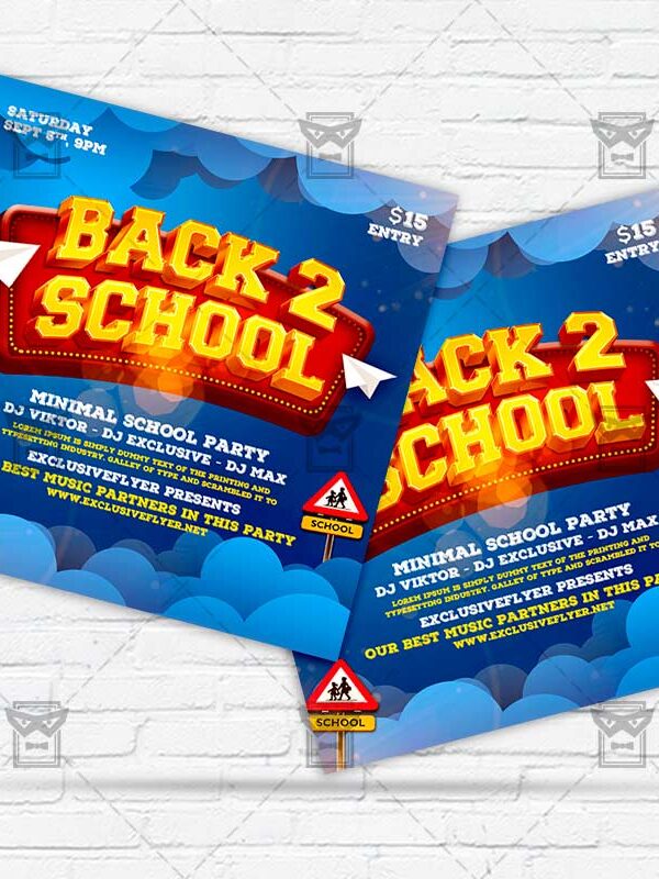 Back to School - Flyer PSD Template