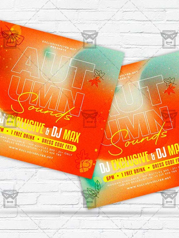 Autumn Sounds - Flyer PSD Template