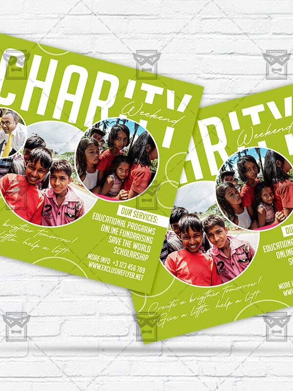 Charity Weekend - Flyer PSD Template