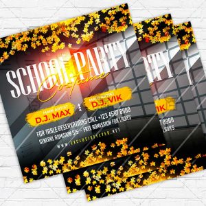 Costume School Party - Flyer PSD Template
