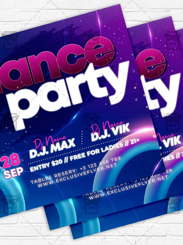 Dance Party - Flyer PSD Template