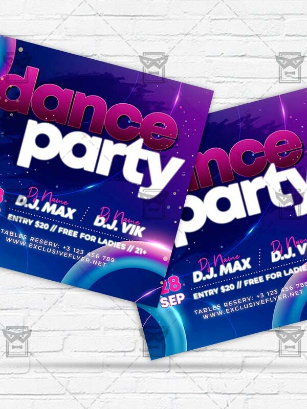 Dance Party - Flyer PSD Template