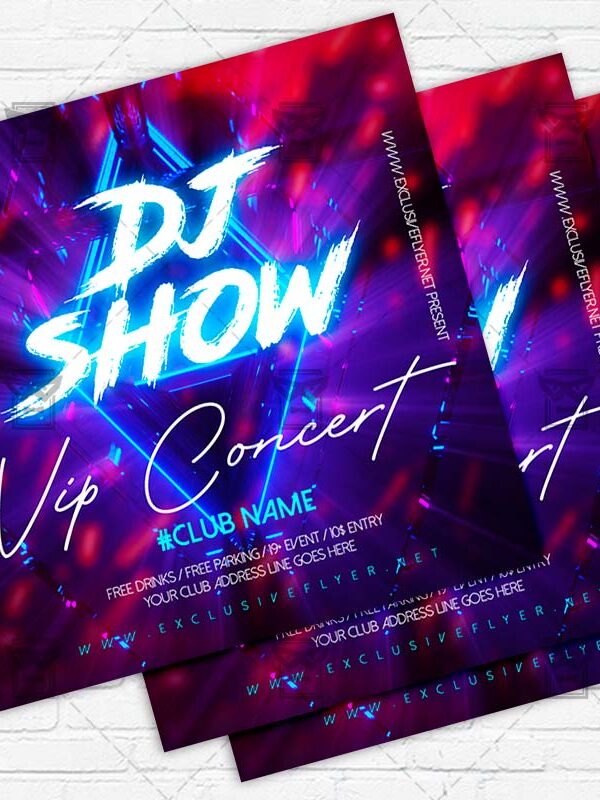 Dj Show - Flyer PSD Template