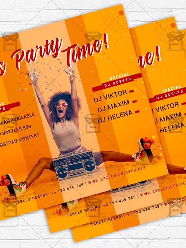 Party Time - Flyer PSD Template