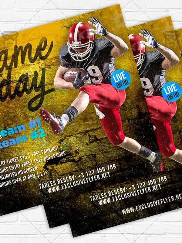 Game Day - Flyer PSD Template