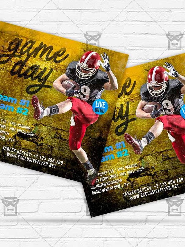 Game Day - Flyer PSD Template