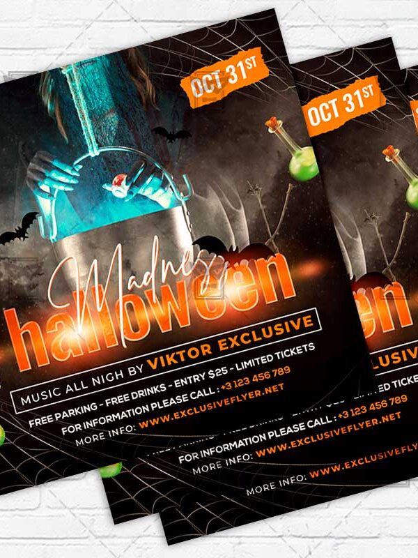 Halloween Madness - Flyer PSD Template