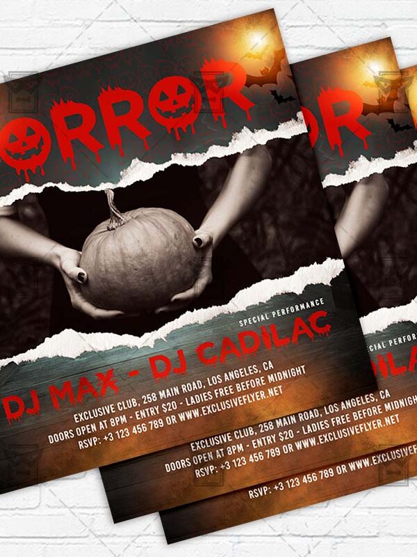 Horror Night - Flyer PSD Template