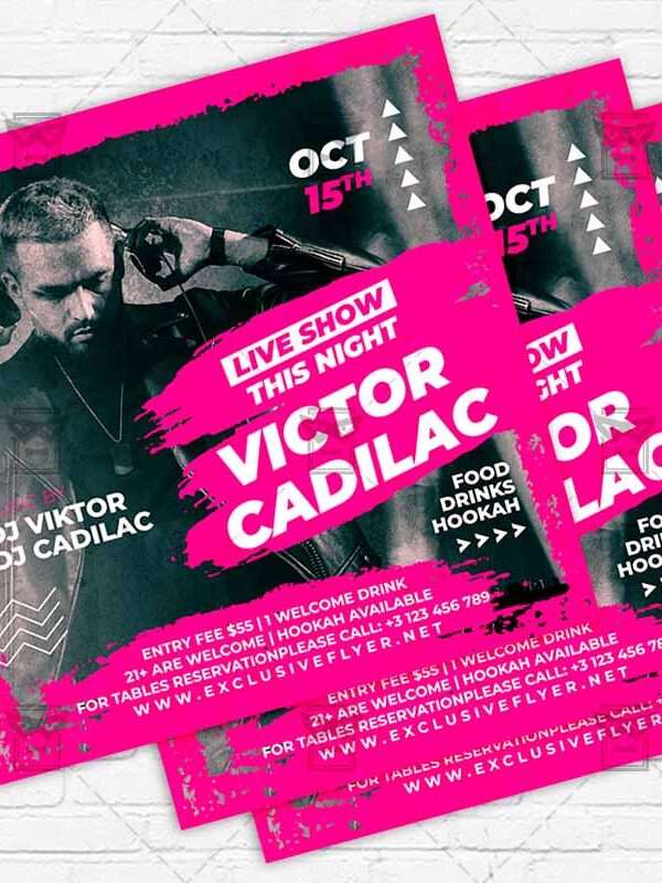 Live Dj Show - Flyer PSD Template