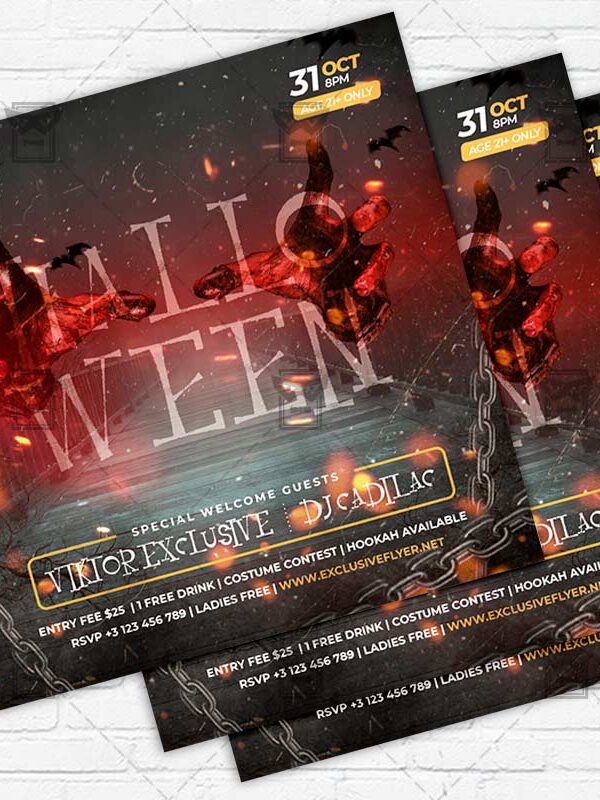 Night Fear - Flyer PSD Template