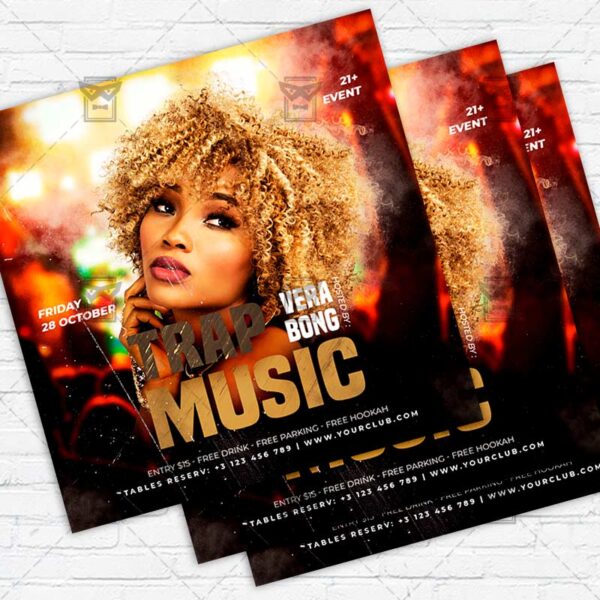 Download Trap Music - Flyer PSD Template | ExclusiveFlyer