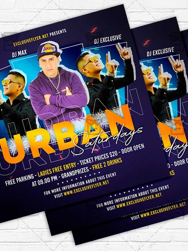 Urban Saturdays - Flyer PSD Template