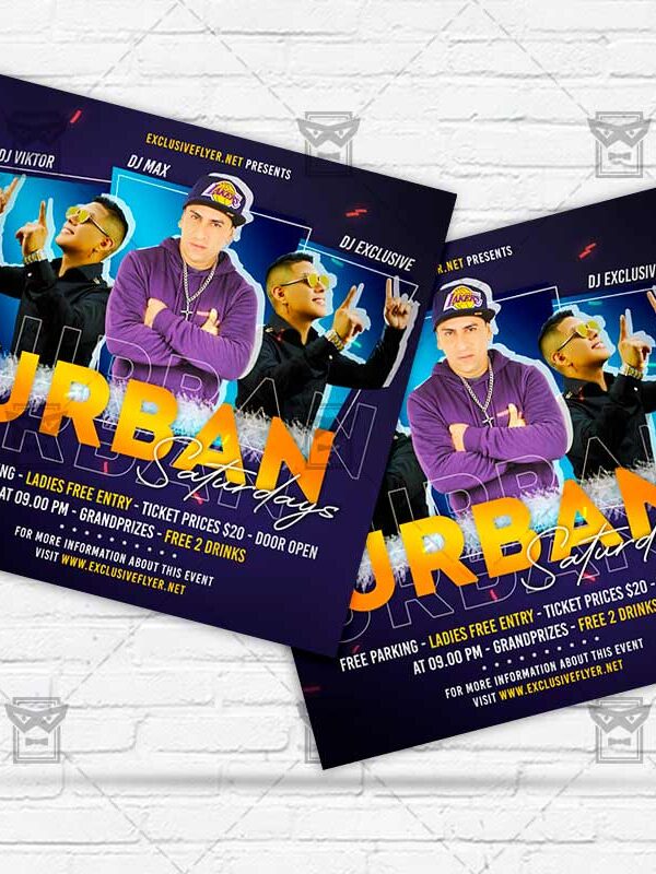 Urban Saturdays - Flyer PSD Template