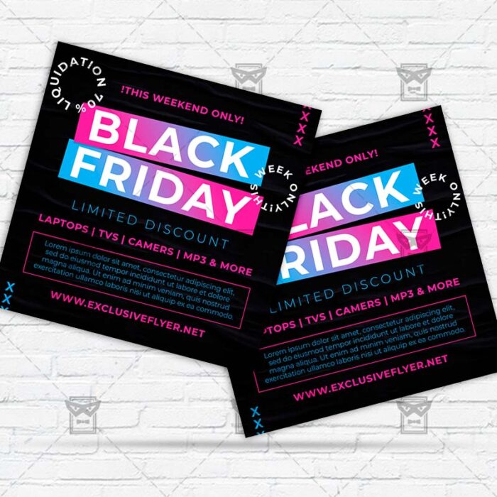 Black Friday - Flyer PSD Template | ExclusiveFlyer
