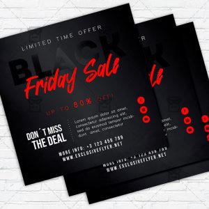 Black Friday Discount - Flyer PSD Template | ExclusiveFlyer