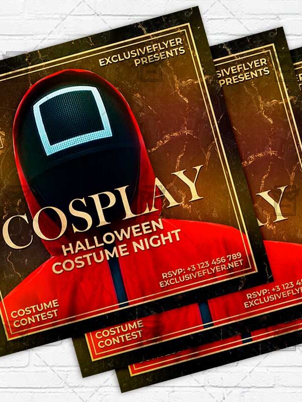 Cosplay Night - Flyer PSD Template | ExclusiveFlyer