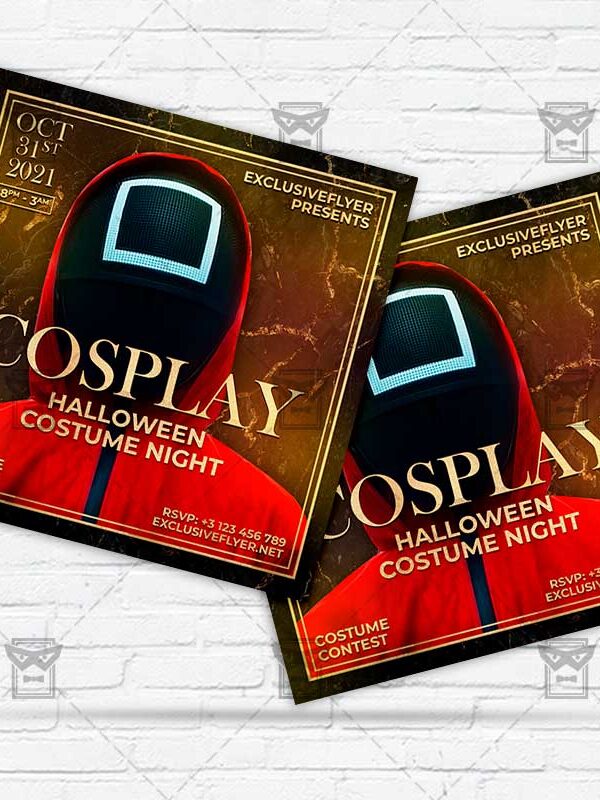 Cosplay Night - Flyer PSD Template | ExclusiveFlyer