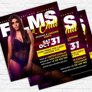 Films and Chill - Flyer PSD Template | ExclusiveFlyer