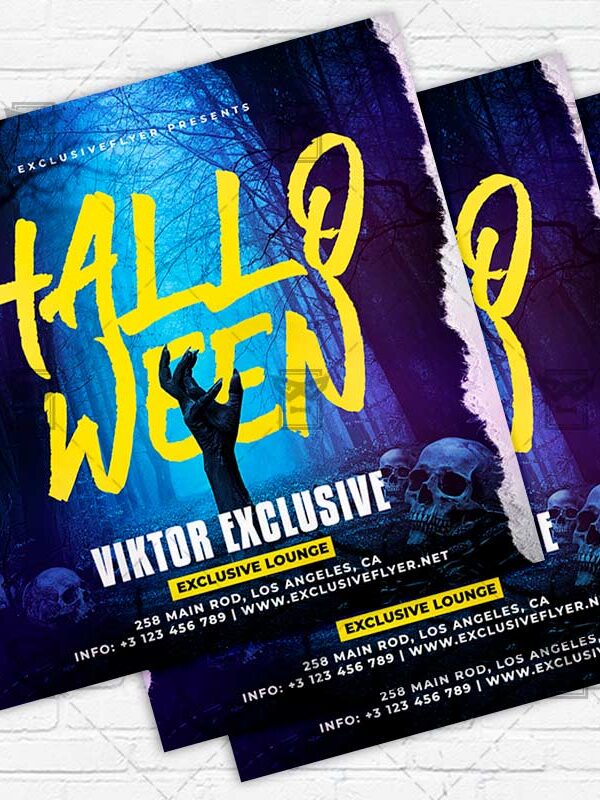 Halloween Mega Bash - Flyer PSD Template | ExclusiveFlyer