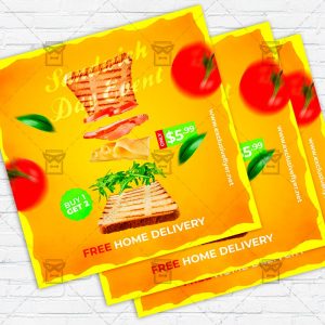 Sandwich Day Event - Flyer PSD Template | ExclusiveFlyer