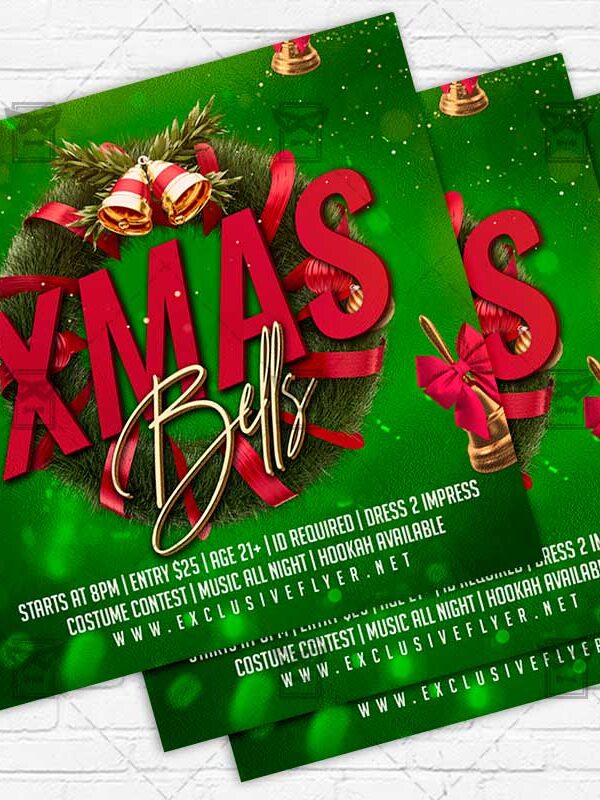 Christmas Bells - Flyer PSD Template | ExclusiveFlyer
