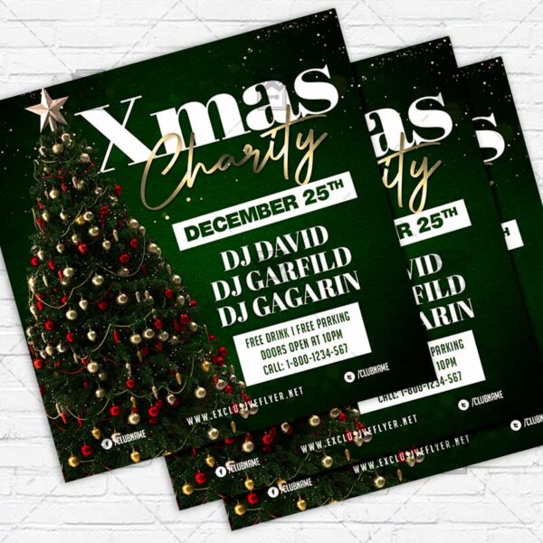 Christmas Charity - Flyer PSD Template | ExclusiveFlyer
