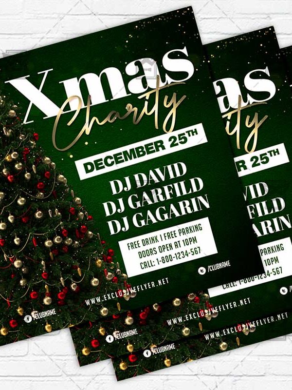 Christmas Charity - Flyer PSD Template | ExclusiveFlyer