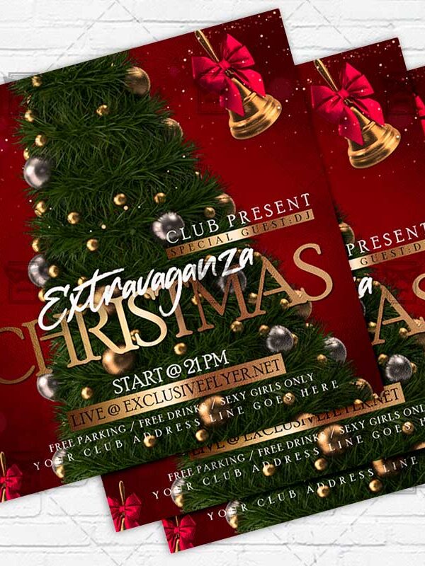 Christmas Extravaganza - Flyer PSD Template | ExclusiveFlyer