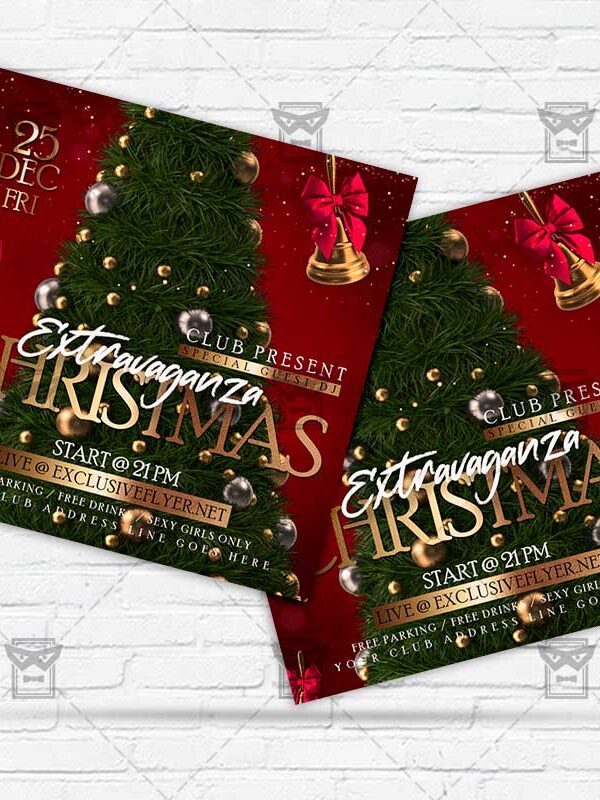 Christmas Extravaganza - Flyer PSD Template | ExclusiveFlyer