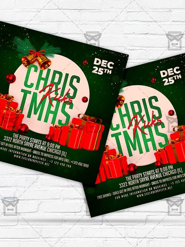 Christmas Kicks - Flyer PSD Template | ExclusiveFlyer