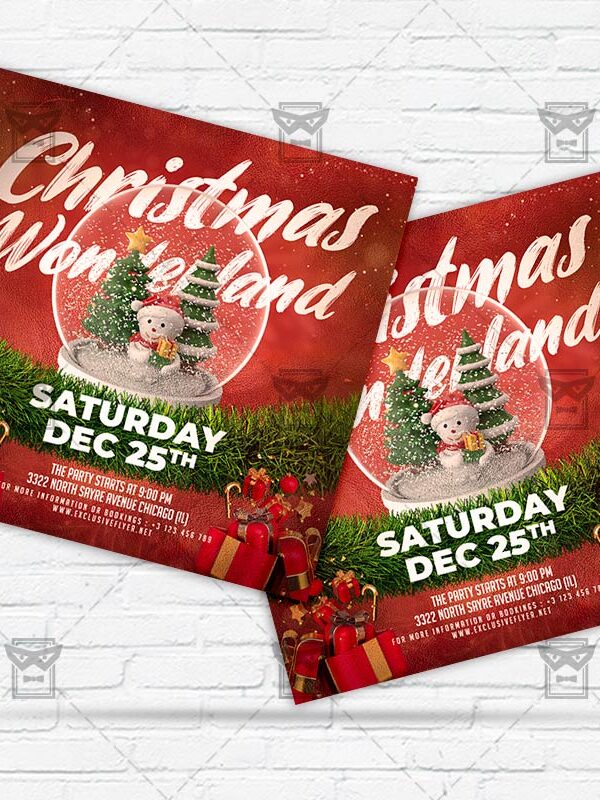 Christmas Wonderland - Flyer PSD Template | ExclusiveFlyer