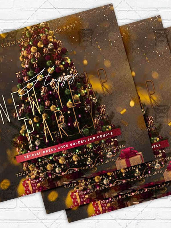 Happy New Year - Flyer PSD Template | ExclusiveFlyer
