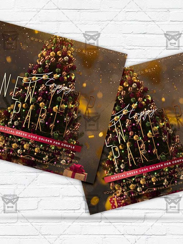 Happy New Year - Flyer PSD Template | ExclusiveFlyer
