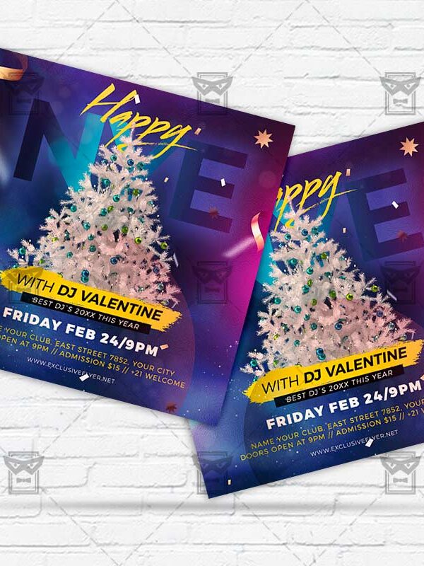 Happy NYE - Flyer PSD Template | ExclusiveFlyer