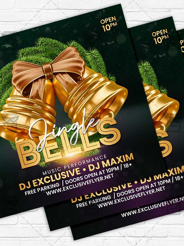 Jingle Bells - Flyer PSD Template | ExclusiveFlyer
