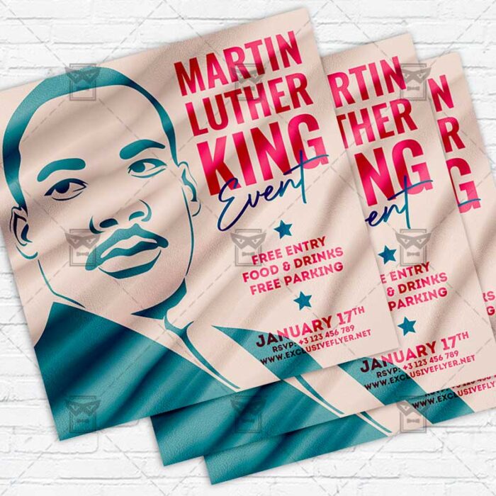 Martin Luther King Event - Flyer PSD Template | ExclusiveFlyer