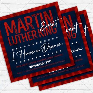 MLK Day Event - Flyer PSD Template | ExclusiveFlyer