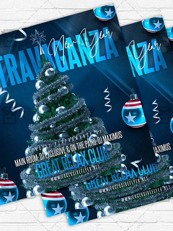New Year Extravaganza - Flyer PSD Template | ExclusiveFlyer