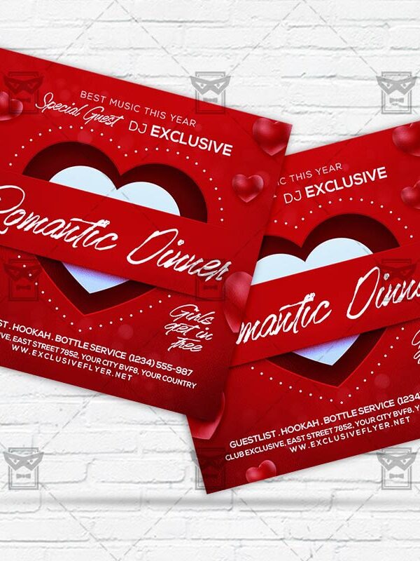 Romantic Dinner - Flyer PSD Template | ExclusiveFlyer