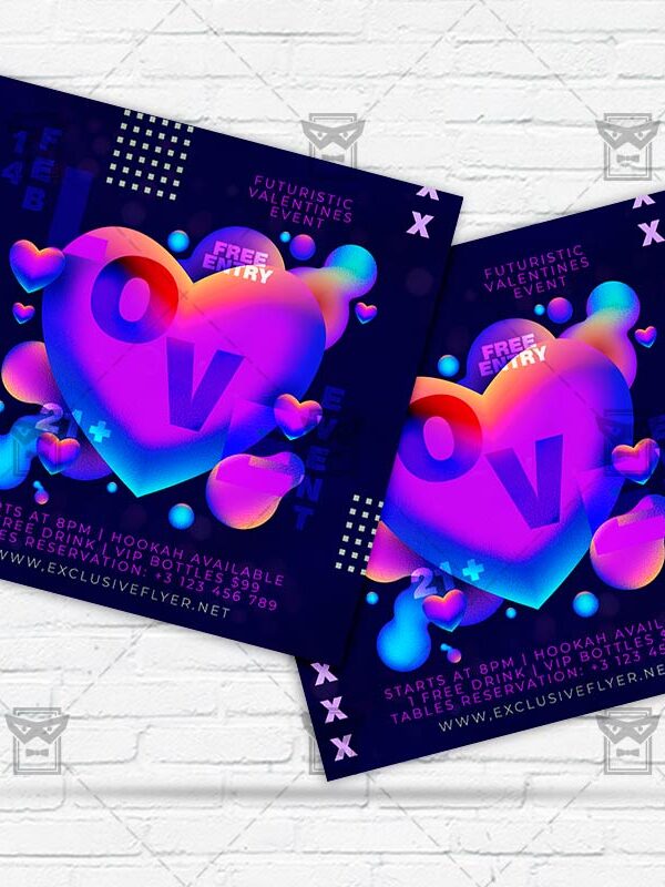 Valentines Event - Flyer PSD Template | ExclusiveFlyer