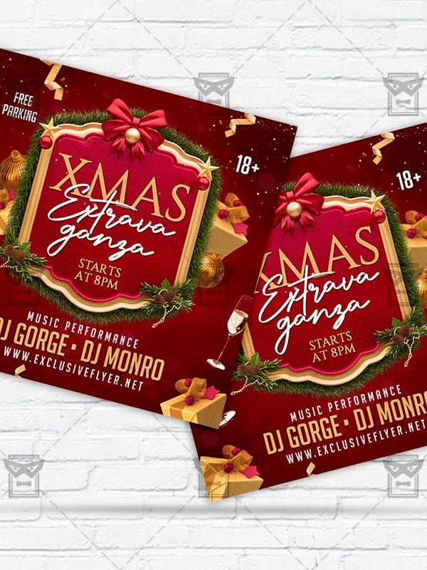 Xmas Extravaganza - Flyer PSD Template | ExclusiveFlyer
