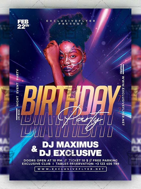 Birthday Party - Flyer PSD Template | ExclusiveFlyer