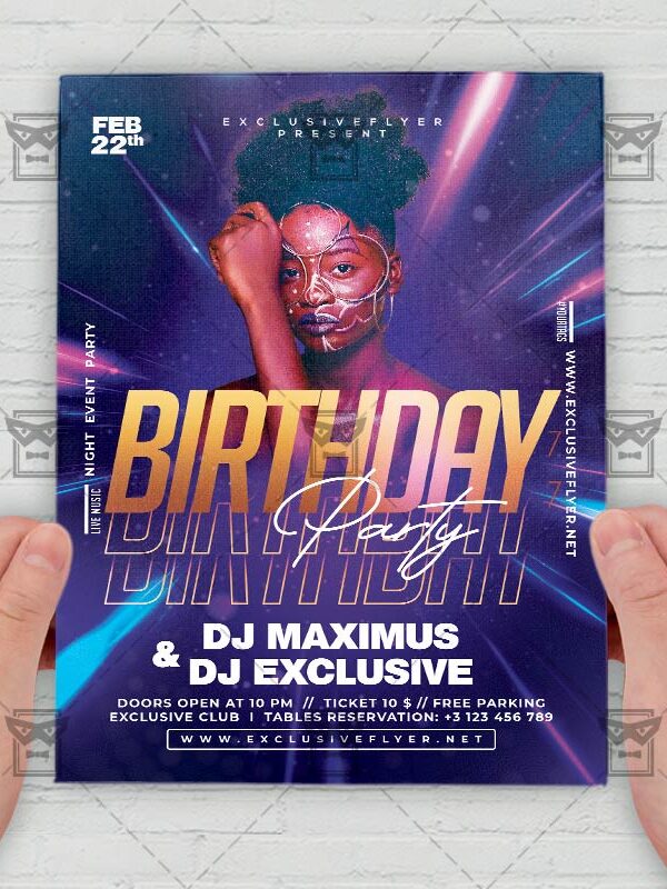 Birthday Party - Flyer PSD Template | ExclusiveFlyer