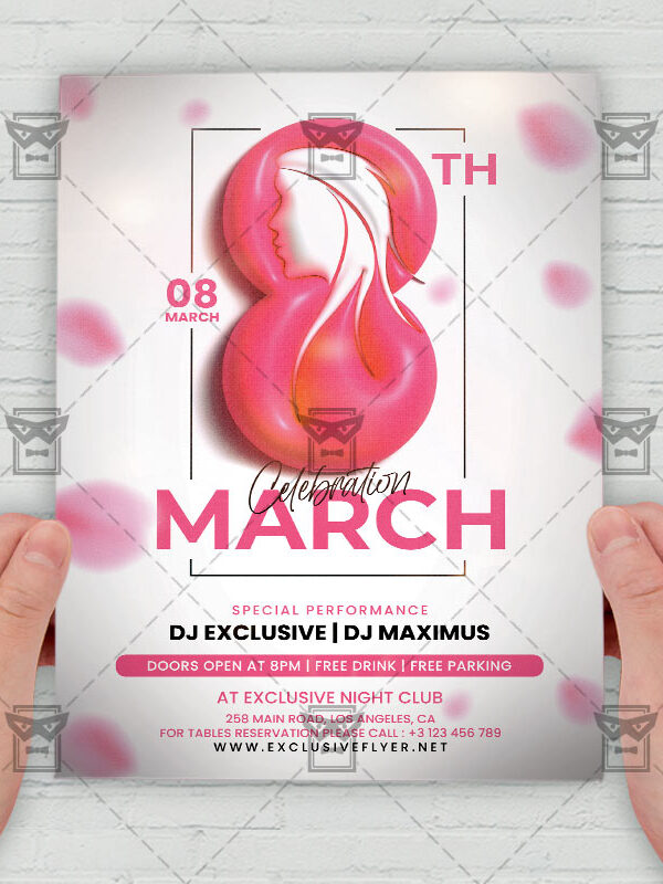 8 March Celebration - Flyer PSD Template | ExclusiveFlyer