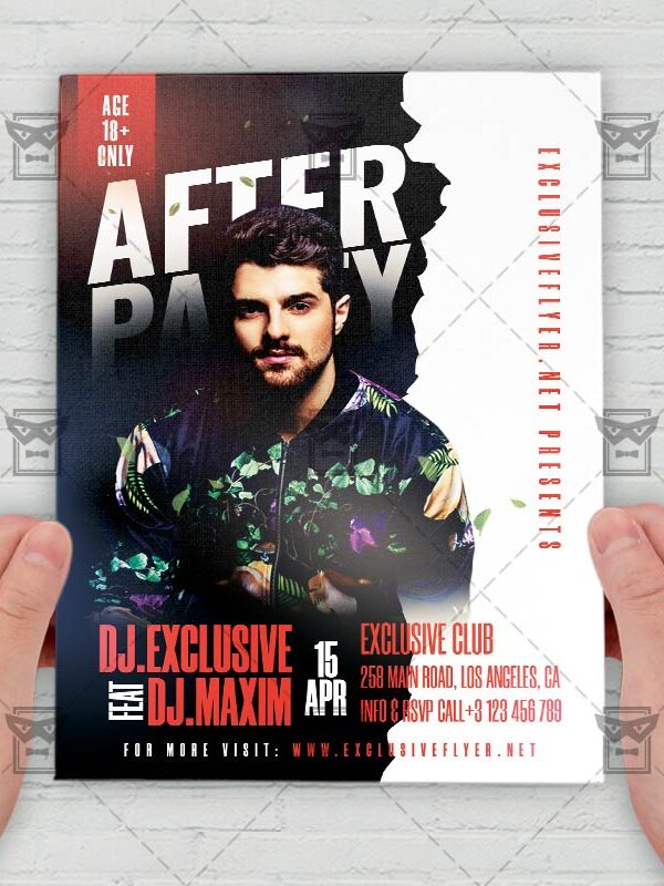 After Party - Flyer PSD Template | ExclusiveFlyer