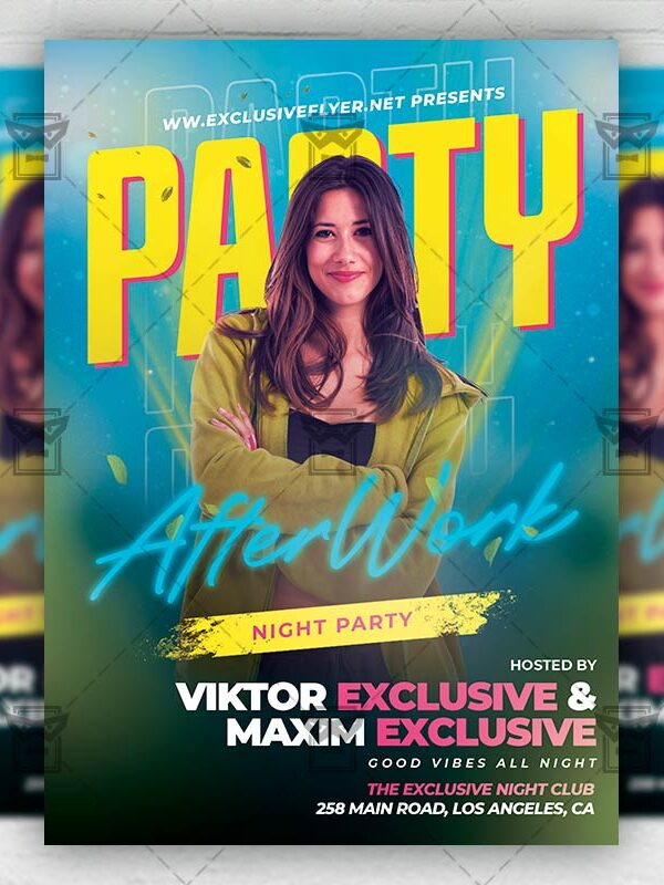 After Work Party - Flyer PSD Template | ExclusiveFlyer