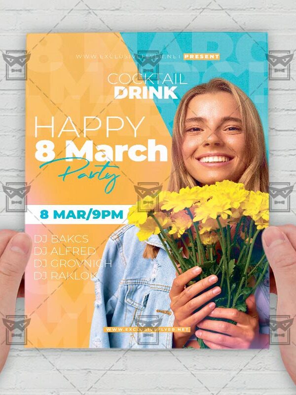 Happy 8 March - Flyer PSD Template | ExclusiveFlyer