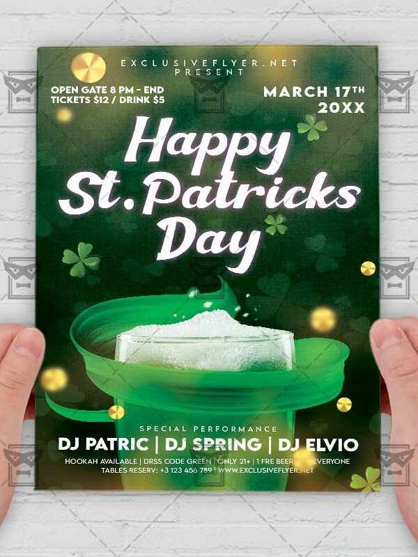 Happy Patricks Day - Flyer PSD Template | ExclusiveFlyer