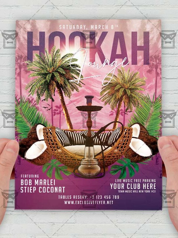 Hookah Lounge - Flyer PSD Template | ExclusiveFlyer